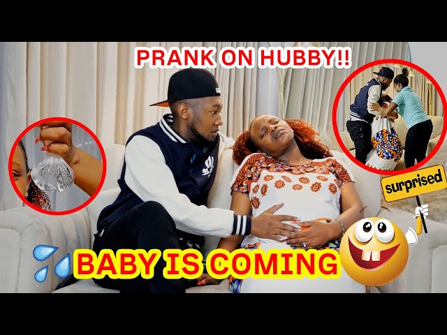 MY WATER BROKE PRANK ON HUBBY// THE BEST PRANK EVER