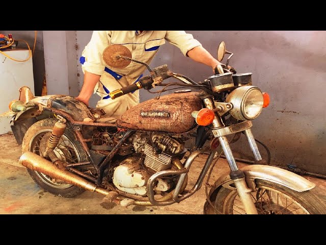 SUZUKI GN125 Engine Full Restoration // Restored 4 Stroke Ｒｅｂｅｌ Engine USA