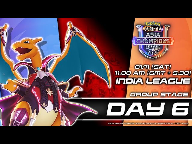 HINDI | Pokémon UNITE Asia Champions League 2025 India League Day 6