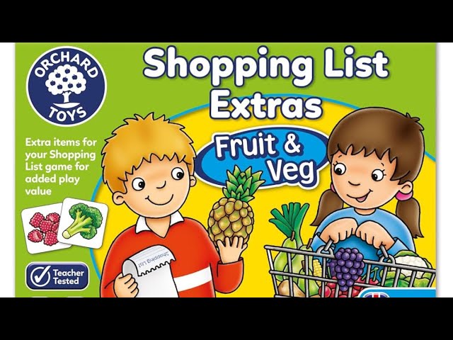 Fun Shopping List Game for Kids! | Interactive Learning Activity