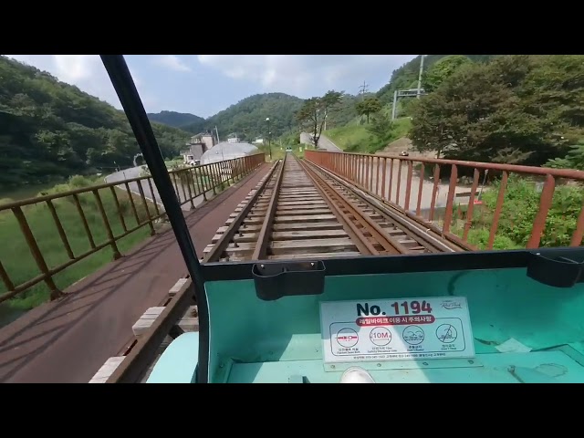 Gangchon Rail Park (Gimyujeong Railbike) 8K 180 VR