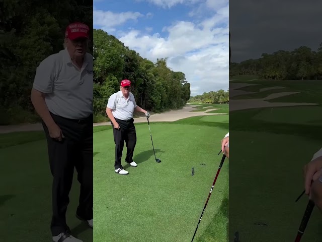 Donald Trump brags that his granddaughter Kai gets her golfing skills from him 🤣