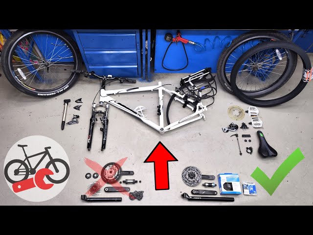 Replacing the drivetrain on a mountain bike. Servicing your bicycle in the workshop