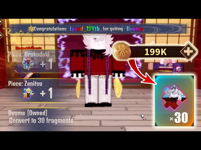 Demon Soul Simulator - Spend 199K gold get Douma character #3