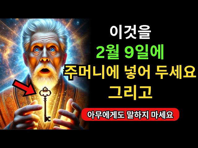 2월 8일에이것을 주머니에 넣어 두면금전적인 문제가해결될 것입니다 | 불교 가르침