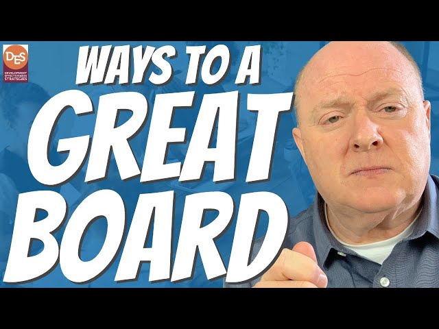 Four Requirements That Make a Great Nonprofit Board | Tips for Nonprofits & Fundraising Leaders