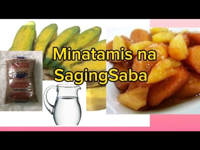 Minatamis na saging para sa halohalo(Saging na pinatamis)