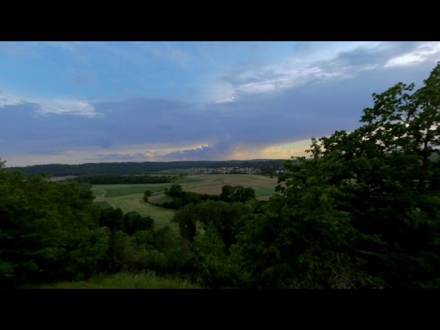 Nature Experience Black Forest VR # 8:  View from the hill, to relax, recharge and calm down