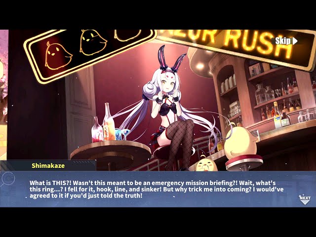 Azur Lane: IJN Shimakaze OATH [World's Speediest Bunny Waitress] L2D Skin