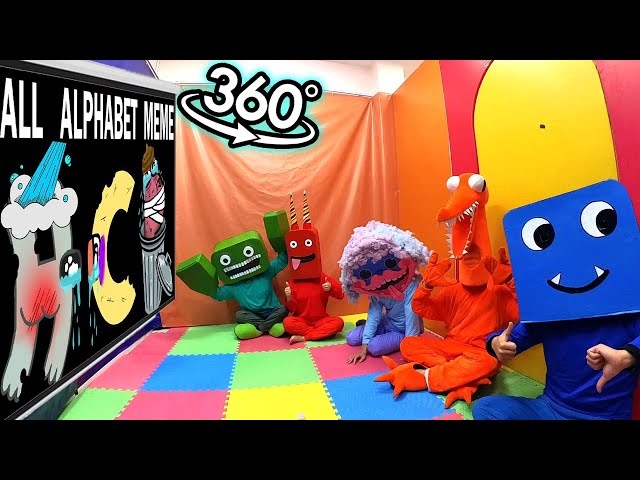 Rainbow Friend Vr 360° - CINEMA HALL | ALL Alphabet Lore Meme Homeless | #New (A-Z...)