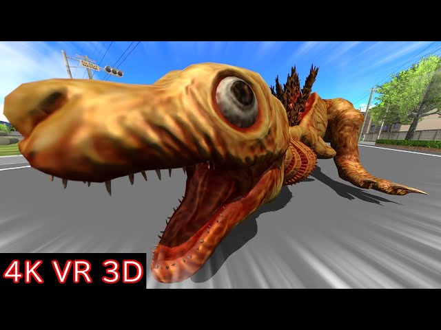 【MMD VR180】Shin Godzilla(Kamata-kun) Running  (シンゴジラ『蒲田くん』  ランニング)