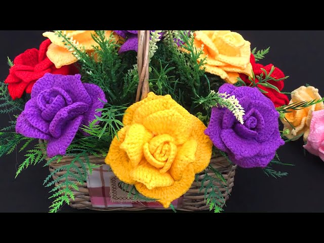 How To Crochet Small Open Roses