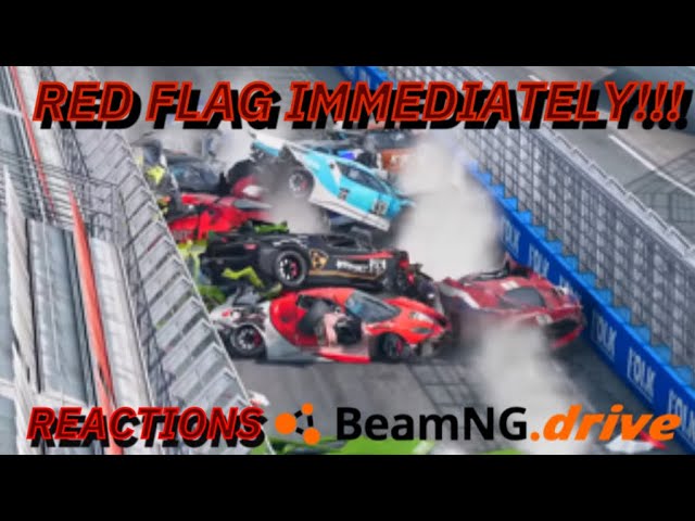 RED FLAG IMMEDIATELY!!! - Beamng.Drive Crash Reactions