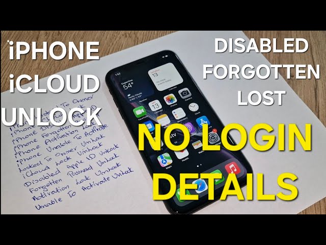 iPhone iCloud Unlock Disabled/Forgotten/Lost without Login Details ✔️