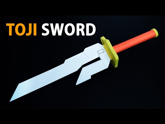 How To Make Toji Sword With Paper  DIY Toji Fushiguro Inverted Spear Of Heaven  Jujutsu Kaisen