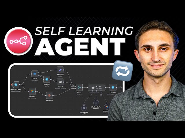 n8n Ai Agent: Build a Self Learning Agent! (n8n tutorial)