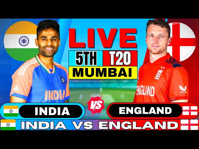 Live: IND VS ENG, 5th T20 | Live Cricket Match Today | India vs England Live Match | India Batting