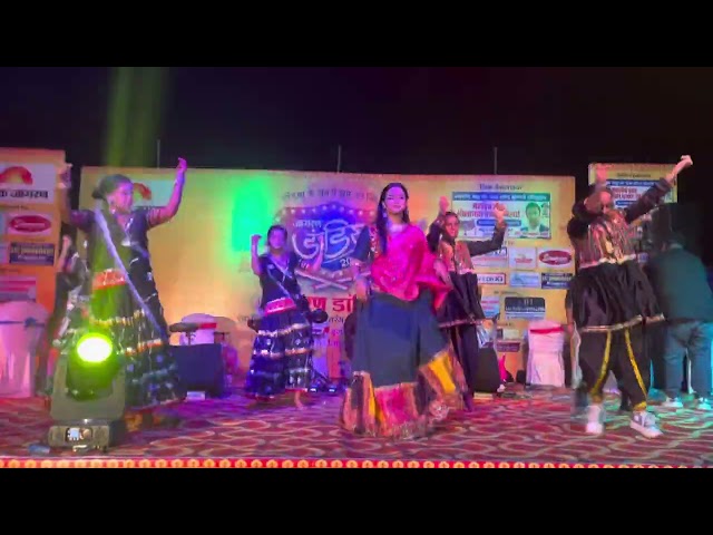 Performance with Bhojpuri actress Aastha Singh in dandiya night💃💫 #dainikjagran #ssdancestudiopatna