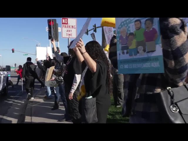 Hundreds of Kern residents gather in Bakersfield to protest Border Patrol operation