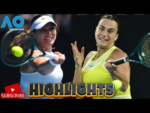 Paula Badosa vs Aryna Sabalenka SF Highlights | Australian Open 2025