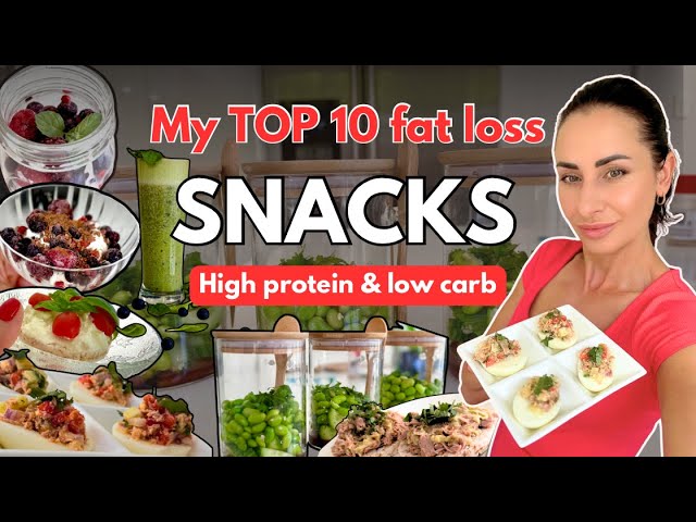 Snacks I ATE to Lose Weight: 4 kg DOWN in 1 Month (high protein, low calorie + low carb snacks)