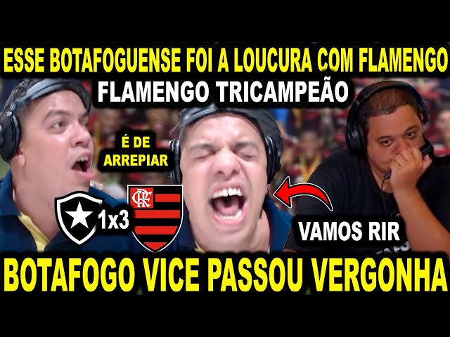 OLHA COMO ESSE BOTAFOGUENSE NARROU OS GOLS DO FLAMENGO! IMPRESSIONANTE! FLAMENGO TRICAMPEÃO!