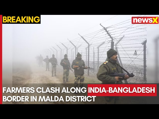 India-Bangladesh Border Farmers Clash | Tear Gas Used to Disperse Crowds |  NewsX