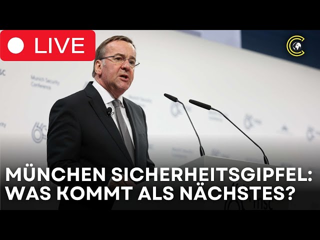 LIVE |  Boris Pistorius WARNT vor globalen Krisen | Münchner Sicherheitskonferenz 2025 beginnt