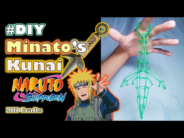 Iconic MINATO’s KUNAI from Naruto🍥 in Wire #howto #naruto #kunaiknife #throwingknife #ninja #diy