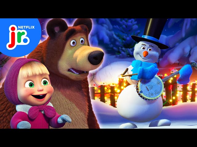 Masha and the Snowman Band! ⛄️🥁 Masha and the Bear | Netflix Jr