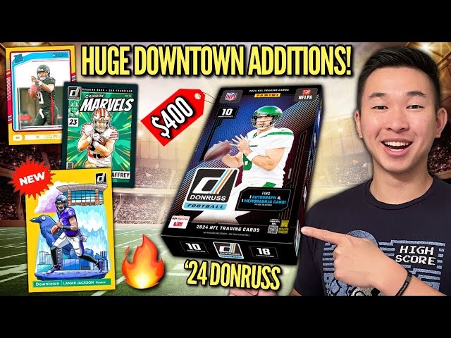 NEW GOLD & BLACK 1/1 DOWNTOWNS (SICK HIT)! 😱🔥 2024 Panini Donruss Football Hobby Box Review x2