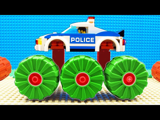 Lego Police Super Truck vs Dinosaur Prison Break, Crane, Excavator, Train, Locomotive, Airplane