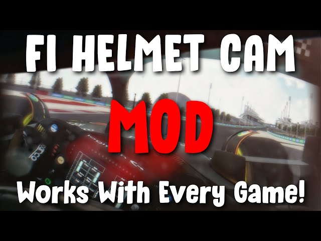 F1 HELMET CAM 2023 MOD | WORKS WITH EVERY GAME