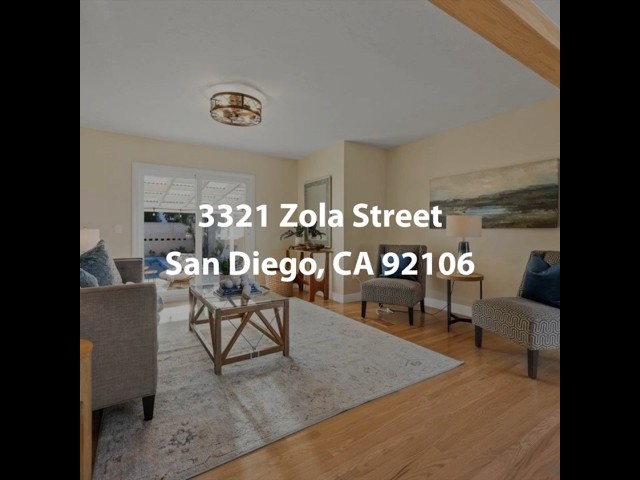 3321 Zola Street San Diego CA 92106 | 3 Bedroom Home For Sale