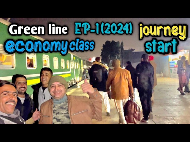 Economy Class of Green Line || Hyderabad To Lahore || Winter Trip to Kalam Swat || Ep -1