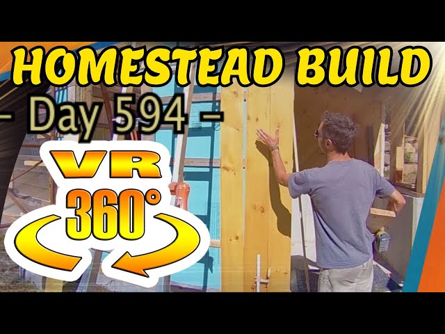 Homestead Build - Exterior Boards, Forcing Bent Boards to be Straight