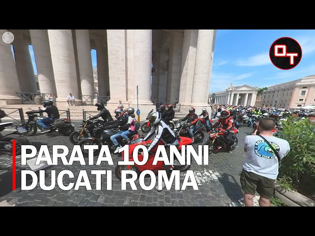 Parata 10 anni Ducati Roma | ITA #insta360 #ducati