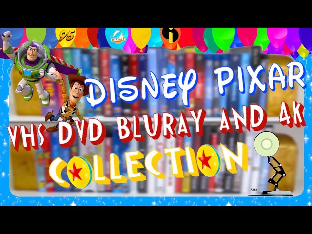 Disney Pixar Animation VHS, DVD, Blu Ray & 4K Collection