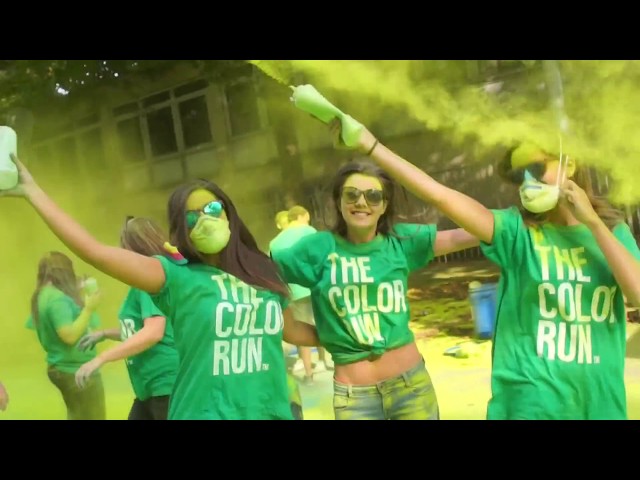 Aztek-TV Sports: The Color Run BXL 2017 - 90 seconds of green & pink