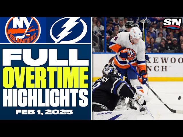 New York Islanders at Tampa Bay Lightning | FULL Overtime Highlights - February 1, 2025