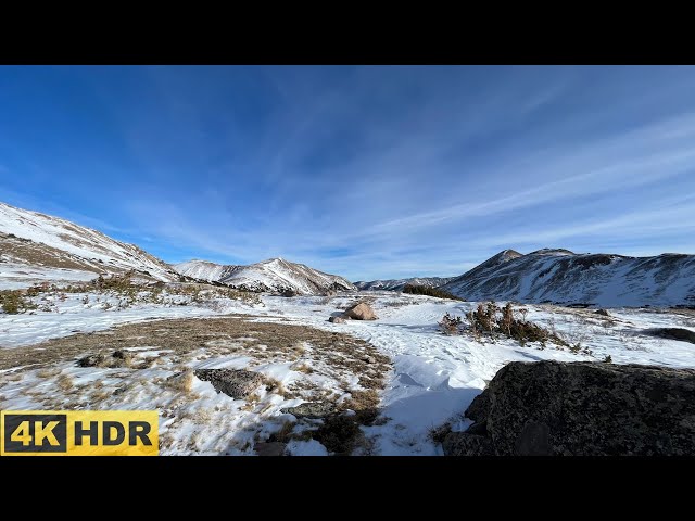 Early Winter Walk in the Forest and Mountains | 4K HDR with Calm and Relaxing Lofi Music