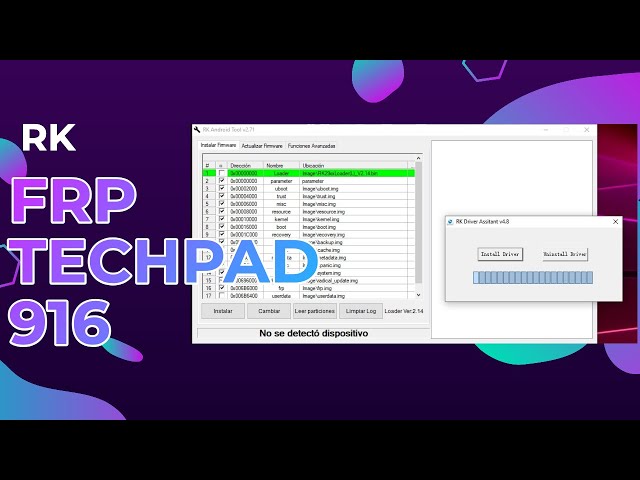 FRP TECHPAD 916 RK ANDROID TOOL | DRIVERS |