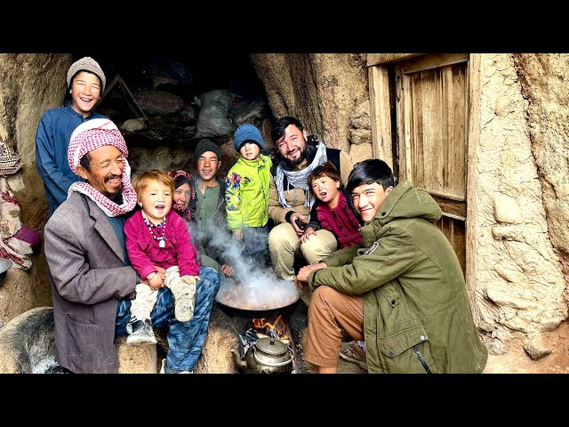 The  world big family live in a Cave | Cave survivors life vlog of #cooking #food #Soma Jan Donation