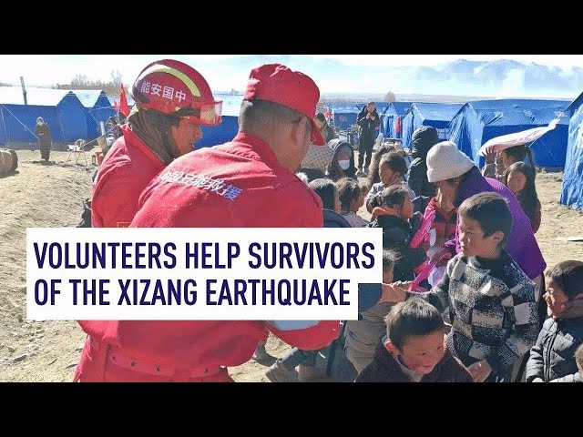 Volunteers help survivors of the Xizang earthquake