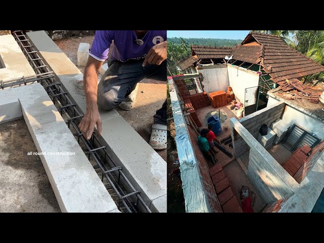 Room construction/ഓപ്പൺ ടെറസിൽ റൂം ഉണ്ടാക്കുമ്പോൾ!!