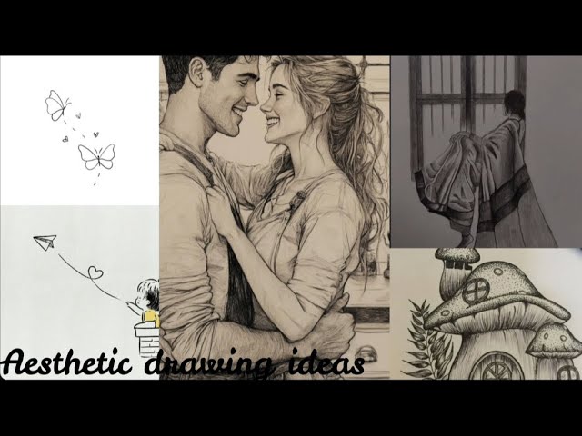 aesthetic drawing ideas|easy pencil drawing