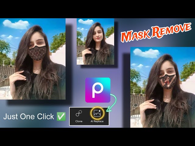 Face Mask Remove Just One Click | Mask Khatam Kro Face Se | Face Mask Remover PicsArt