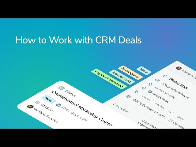 How to Work with CRM Deals