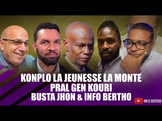 BUSTA JOHN AK INFO BERTHO ZEN PETE. ARIEL HENRY AK MATELLY ANTRAVE. LAVALAS PRAN KOU.