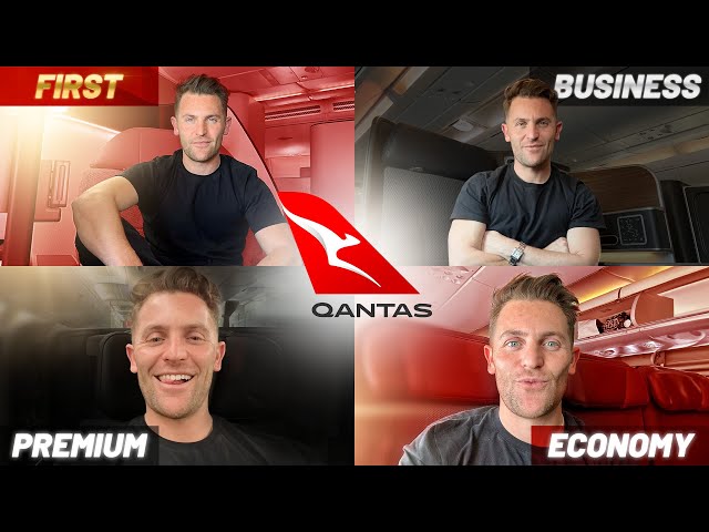 Flying QANTAS in all four classes to Australia and back! Including FIRST CLASS